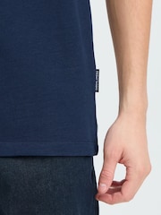 Casual Friday Blue Solheim Short Sleeve Pique Polo Shirt - Image 5 of 7