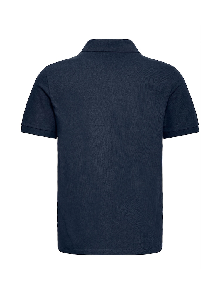 Casual Friday Blue Solheim Short Sleeve Pique Polo Shirt - Image 7 of 7