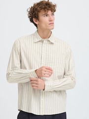 Casual Friday Natural Zan Long Sleeve Relaxed Shirt - Image 1 of 8
