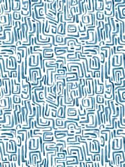 Hoopla Walls Ink Maze Squiggle Wallpaper A4 Sample - Image 1 of 1