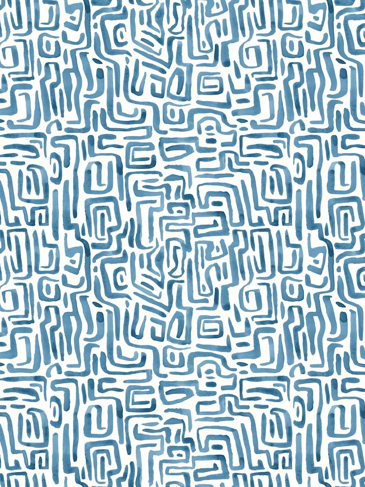 Hoopla Walls Ink Maze Squiggle Wallpaper A4 Sample - Image 1 of 1