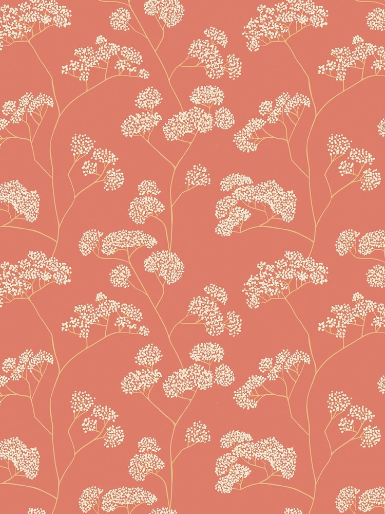Hoopla Walls Spice Elderflower Trail Wallpaper A4 Sample - Image 1 of 1