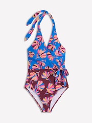 Boden Blue Wrap Over Swimsuit - Image 6 of 7