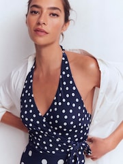 Boden Blue Wrap Over Swimsuit - Image 2 of 6