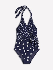 Boden Blue Wrap Over Swimsuit - Image 5 of 6