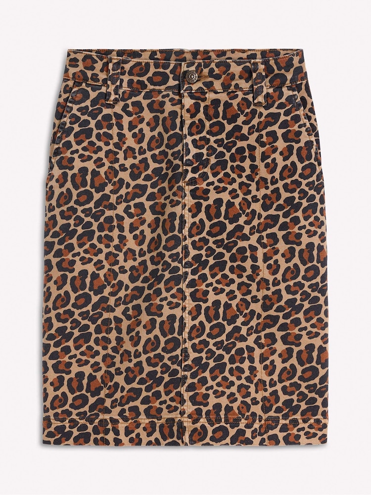 Boden Brown Straight Denim Skirt - Image 5 of 5 Boden Brown Straight Denim Skirt - Image 5 of 5