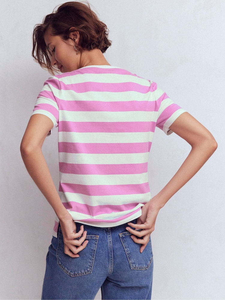 أرجواني - Boden Olivia Short Sleeve Breton T-Shirt - صورة 2 من 6 أرجواني - Boden Olivia Short Sleeve Breton T-Shirt - صورة 2 من 6