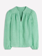 Boden חולצת פשתן עם צווארון חריץ - תמונה 6 מתוך 6