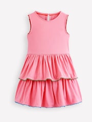 Boden Pink Tiered Jersey Sundress - Image 1 of 3