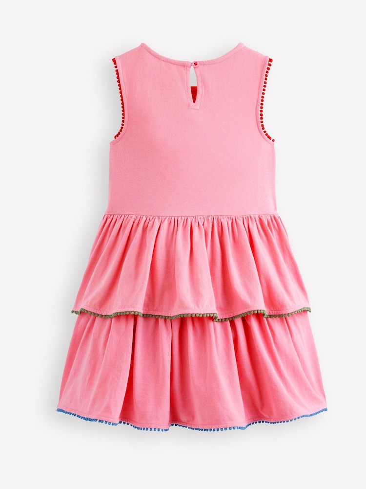 Boden Pink Tiered Jersey Sundress - Image 2 of 3