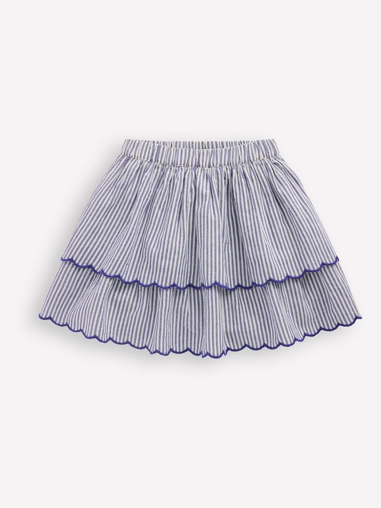 Boden Blue Trim Detail Skirt - Image 1 of 3