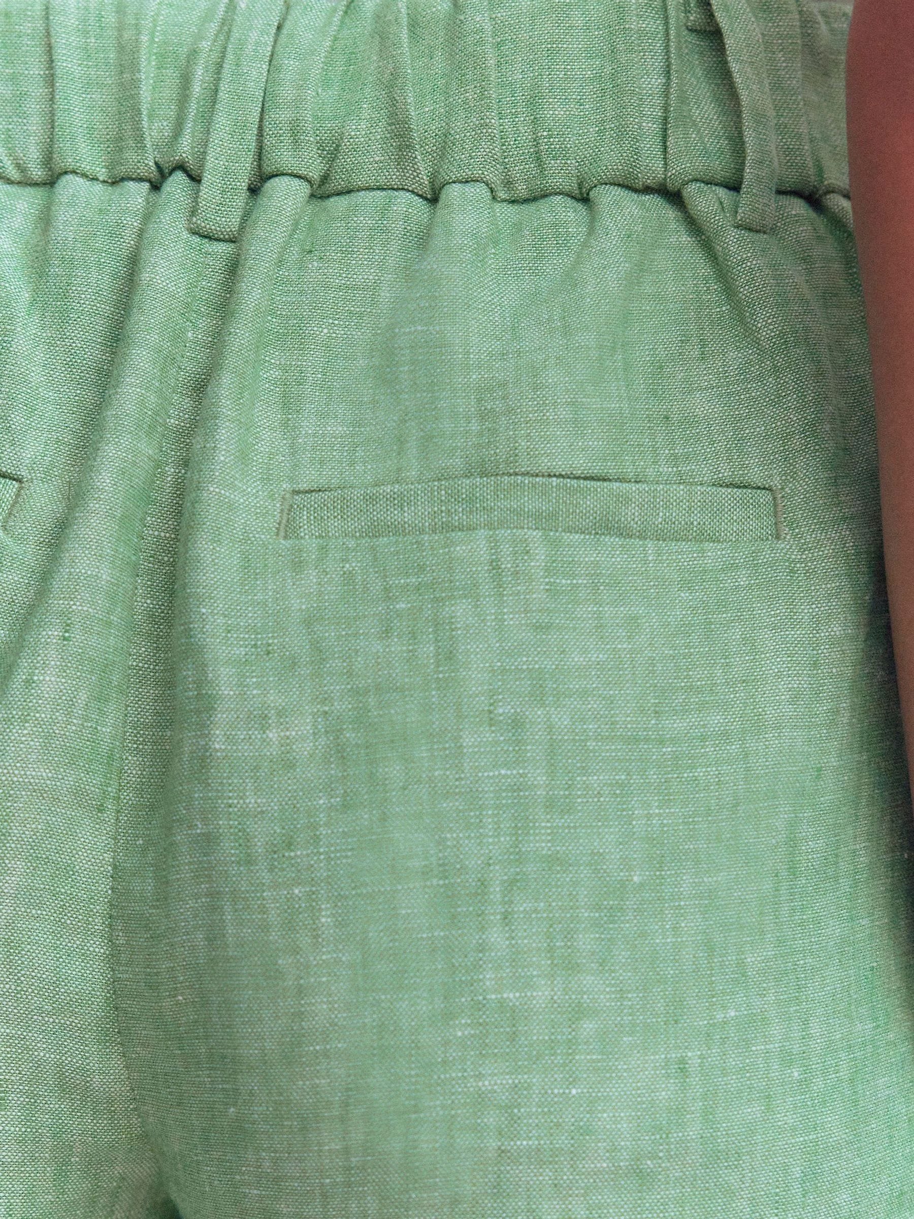 Buy Boden Green Kensington Linen Shorts from Next USA