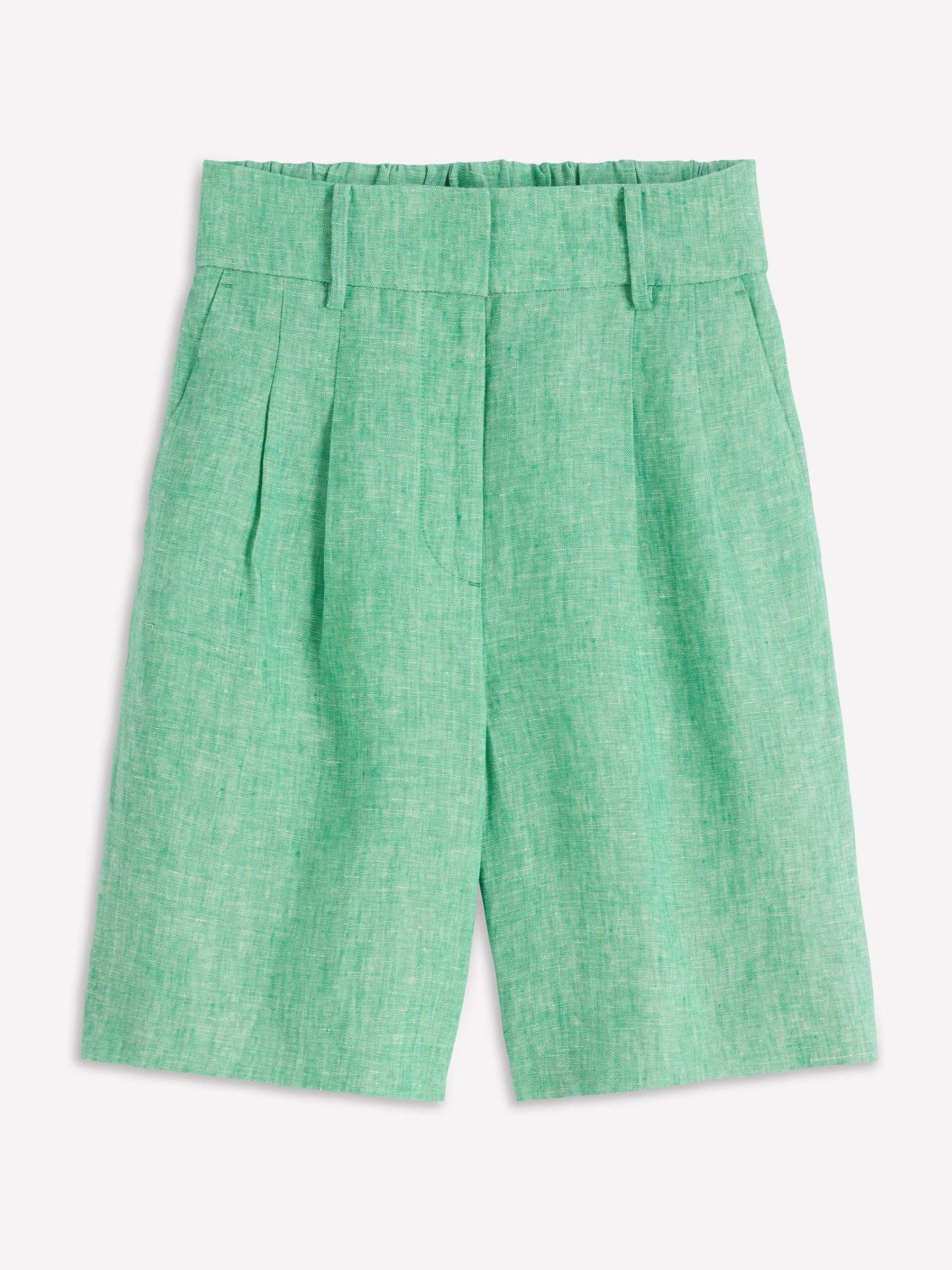 Buy Boden Green Kensington Linen Shorts from Next USA