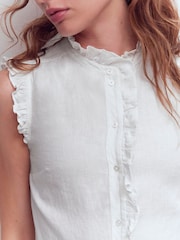 Boden Isabel リネン ノースリーブ ブラウス - 画像 3 / 4