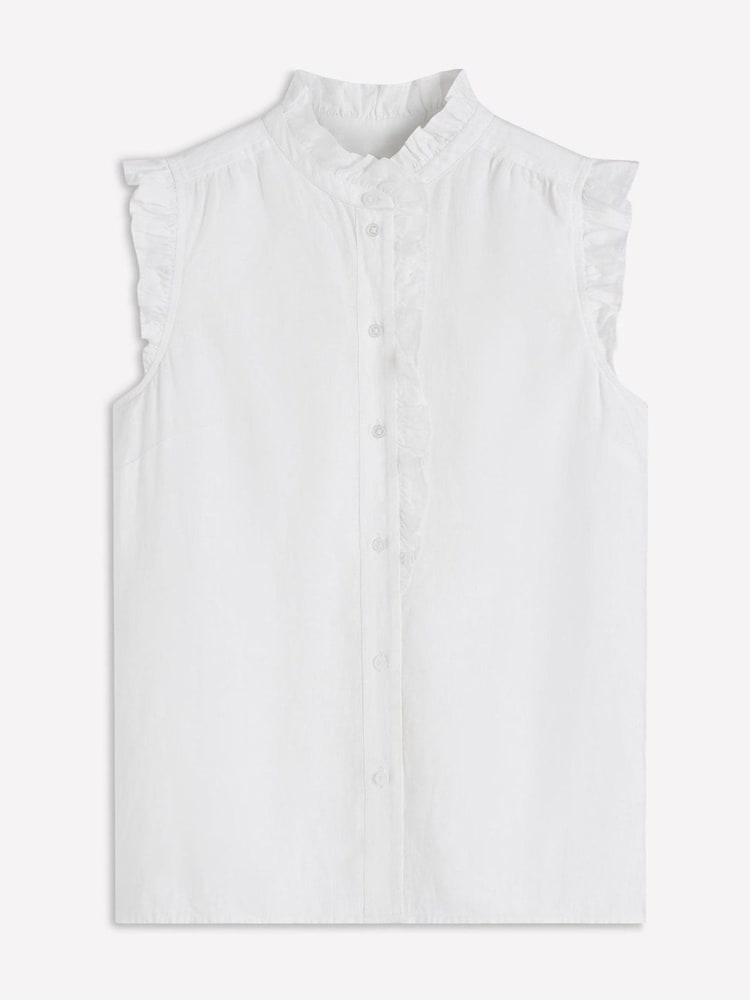 Boden Isabel リネン ノースリーブ ブラウス - 画像 4 / 4