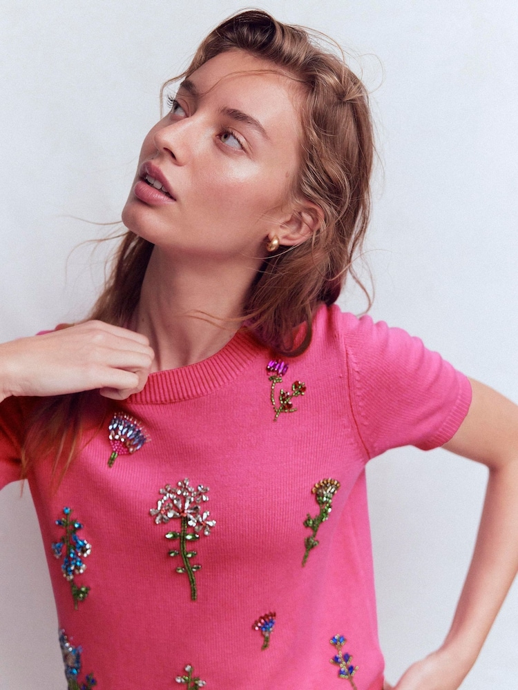 Boden Embellished T-Shirt - صورة 2 من 7