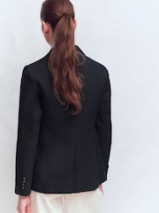 Boden Blue Stamford Linen Blazer - Image 3 of 6