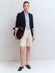 Boden Blue Stamford Linen Blazer - Image 4 of 6