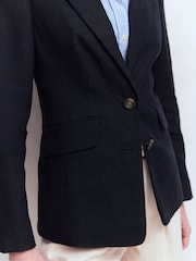 Boden Blue Stamford Linen Blazer - Image 5 of 6