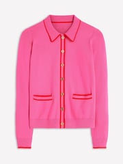 Boden Pink Liz Knitted Collared Cardigan - Image 5 of 6