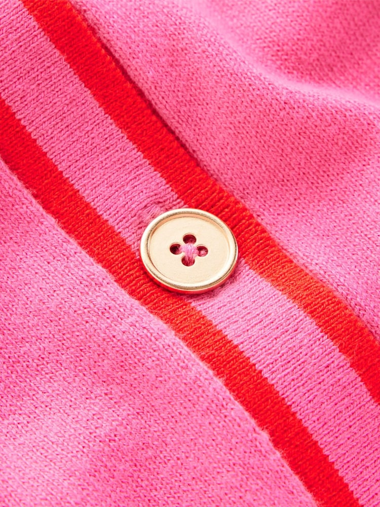 Boden Pink Liz Knitted Collared Cardigan - Image 6 of 6 Boden Pink Liz Knitted Collared Cardigan - Image 6 of 6