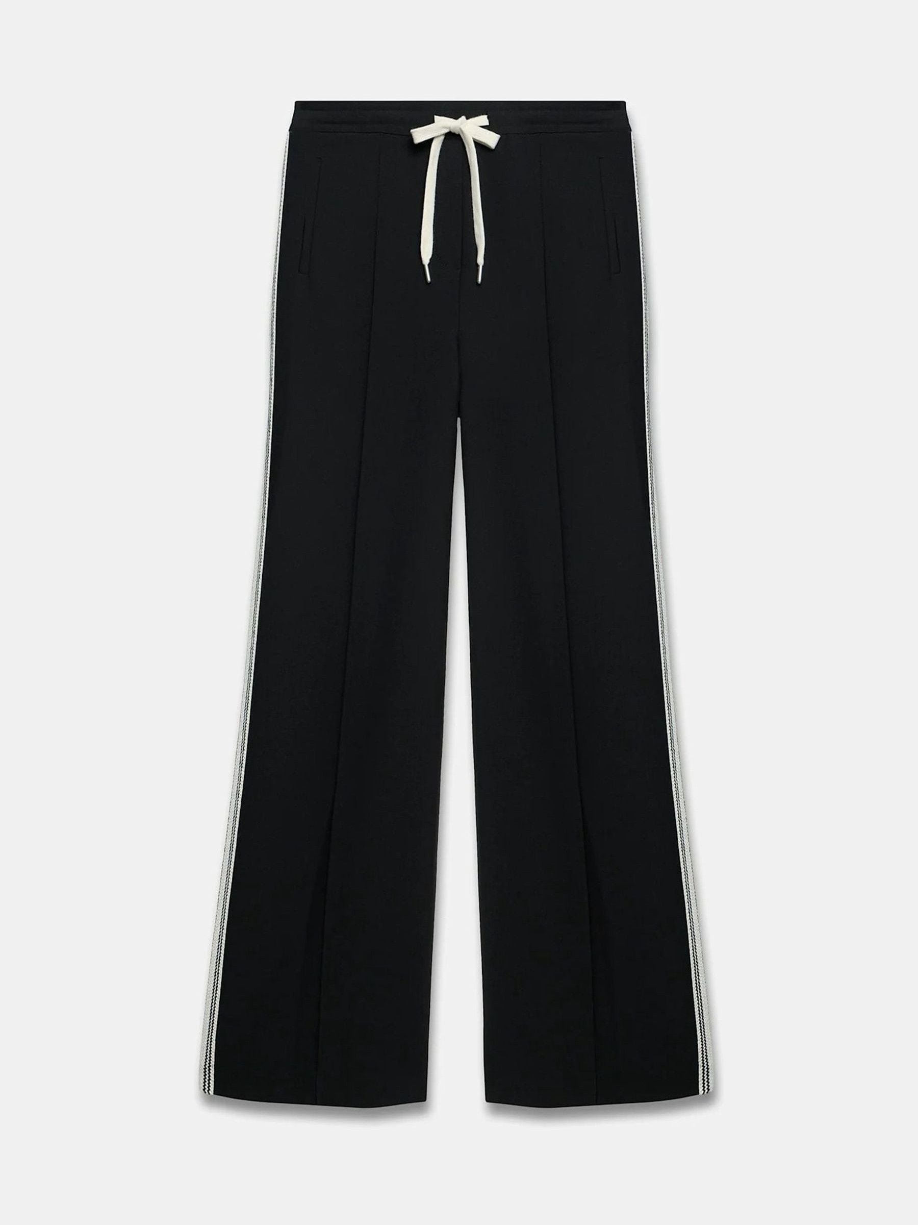 Buy Mint Velvet Black Crochet Side Stripe Wide Trousers from Next USA