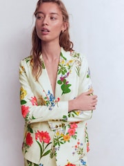 Boden Cream Woodbridge Linen Blazer - Image 6 of 7