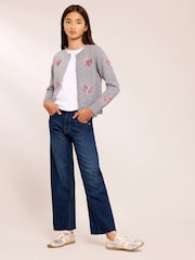 グレー ハート - Lipsy Sequin Embellished Knit Cardigan (5-16yrs) - 画像 3 / 5