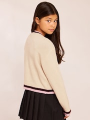 Lipsy Cream Tipped Knit Dog Jumper (5-16yrs) - Image 5 of 5