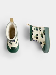 JoJo Maman Bébé Green Tractor Cosy Ankle Wellies - Image 4 of 4