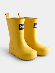 JoJo Maman Bébé Bright Yellow Plain Wellies - Image 1 of 4