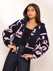 Chaqueta Lipsy Soft Touch con capucha y cremallera, de forro polar Borreguito (5-14año) - Imagen 1 de 5