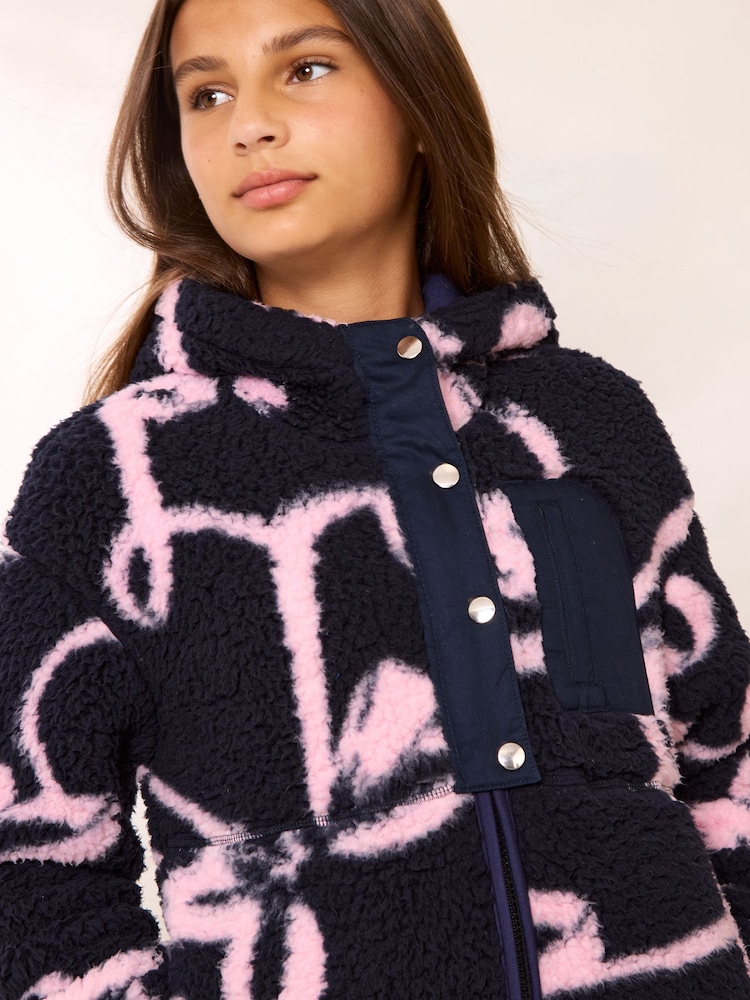 Chaqueta Lipsy Soft Touch con capucha y cremallera, de forro polar Borreguito (5-14año) - Imagen 2 de 5