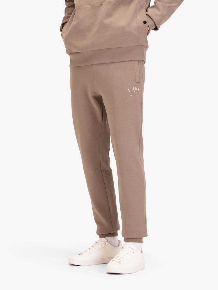 Luke 1977 Brown Lightwater Hardnut Joggers - Image 1 of 7