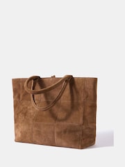Mint Velvet Mia Suede Woven Tote Bag - תמונה 3 מתוך 6