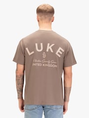 Luke 1977 Brown Drayton Relaxed Fit T-Shirt - Image 2 of 6