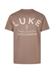 Luke 1977 Brown Drayton Relaxed Fit T-Shirt - Image 5 of 6