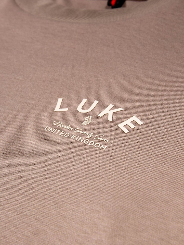 Luke 1977 Brown Drayton Relaxed Fit T-Shirt - Image 6 of 6