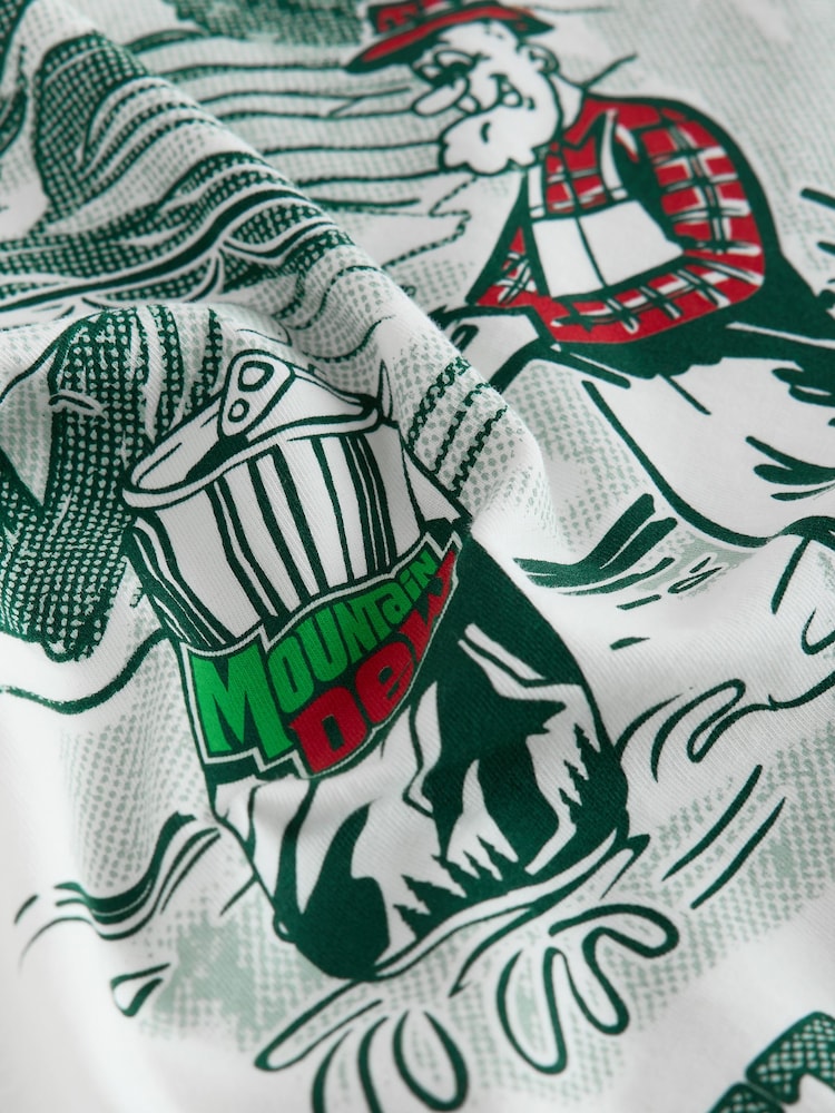 Ecru Mountain Dew Graphic Print T-Shirt - Image 9 of 9 Ecru Mountain Dew Graphic Print T-Shirt - Image 9 of 9
