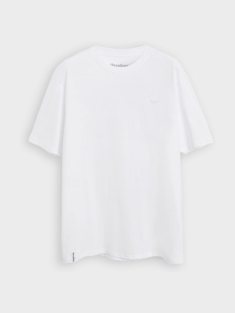 Threadbare White Cotton Crew Neck T-Shirts 5 Pack - Image 6 of 6 Threadbare White Cotton Crew Neck T-Shirts 5 Pack - Image 6 of 6
