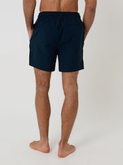 Γαλάζιο - Threadbare Ριγέ Μαγιό βερμούδα Seersucker - Εικόνα 5 του 6