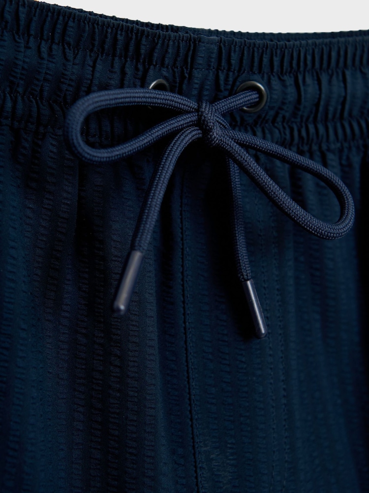 Γαλάζιο - Threadbare Ριγέ Μαγιό βερμούδα Seersucker - Εικόνα 6 του 6