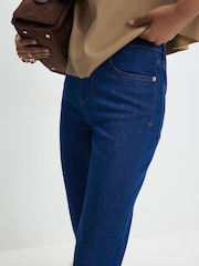 River Island Blue High Rise Stretch Straight Leg Jeans - Image 4 of 4