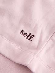 self. Pink Half Zip Sweatshirt - Image 10 of 10