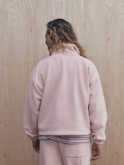 self. Pink Half Zip Sweatshirt - Image 5 of 10