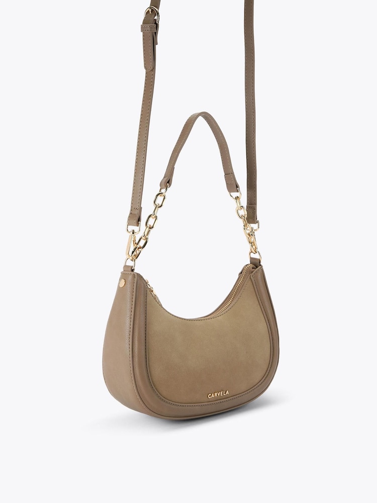 Carvela Brown Minori Scoop Shoulder Bag - Image 2 of 5