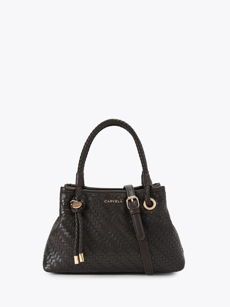 Carvela Brown Antionia Weave Mini Bag - Image 1 of 4