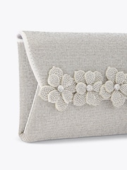 Carvela Silver Petalo Envelope Clutch Bag - Image 5 of 5