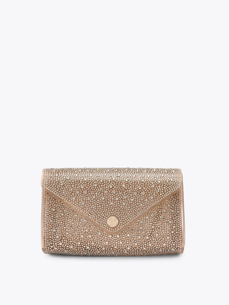 Carvela Bronze Positano  Vinyl Clutch Bag - Image 1 of 4