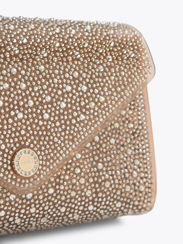 Carvela Bronze Positano  Vinyl Clutch Bag - Image 4 of 4